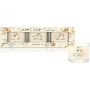 Yankee Candle Filled Votive Candle(3 in 1)  Gift Set. Up to 12 Hrs, White Spruce and Grapefruit, Black Tea and Lemon, Tropical Breeze, Spiced Banana, Cucumber Mint Aroma Scented Fragrance Gift Decorative Ornaments Berry Perfume Decoration Freshener