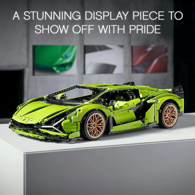 Compatible with LEGO 42115 Lamborghini Sián FKP 37 Race Car Model Building Kit, Advanced Replica, Exclusive Collectible Set, Gift for Kids, Boys & Girls 3