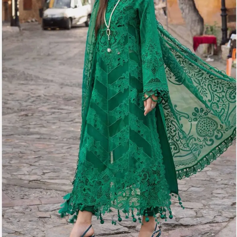 Emerald Maria b inspired luxury embroidered outfit 1