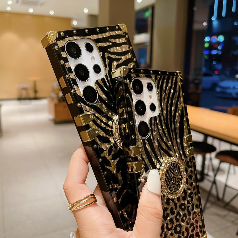 [Glitter Phone Case] Glitter Phone Case | Fashionable Leopard Print for Samsung S25 Ultra, S24 Ultra, S25, S24, S23 FE, S22, S21 FE Plus, Note20 Ultra, A16, A55, A15, A35, A25, A36, A56, A14, A54, A53, A52, A23, A32, A33, A34, A24, A13 9