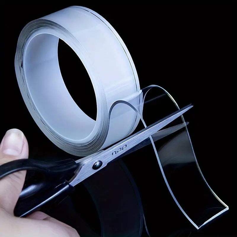 1pc Versatile Transparent Tape - Strong, Residue-Free Adhesive for Home & Office Use | Ideal for Kitchen, Bathroom, Washroom, and DIY Decorations, Office Supplies|Versatile Adhesive|Durable Tape 1