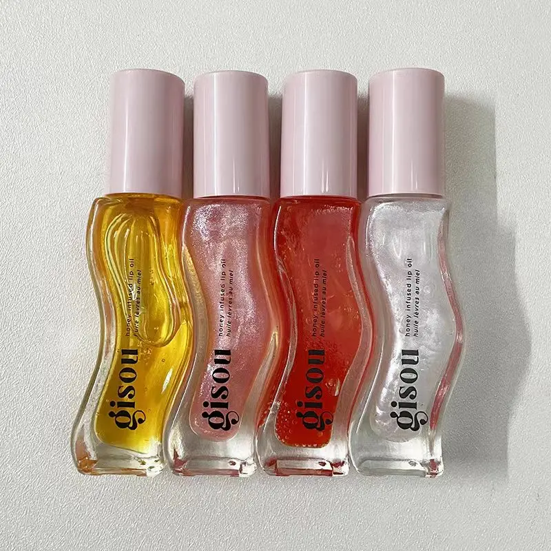 Gisou Honey Infused Hydrating Lip Oil,  Gisou Honey Lip Oil, Nourishing Lip Moisturizer for Dry Lips, High Shine, Smooth Finish, 8ml,Lip Balm, Lipstick Hydrate Moisture