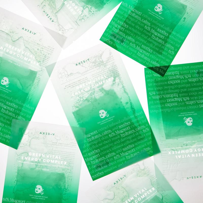 AXIS-Y 61% Mugwort Green Vital Energy Complex Sheet Mask 6