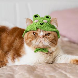 Cute Crochet Pet Headband for Puppy Dog Cat