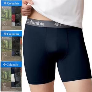 3, 4 & 6 Pack Mens Columbia Boxer Branded Shorts Soft Everyday Fit Daily Wear Cotton Soft Breathable Underwear