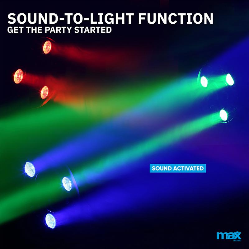 Max PartyPAR LED Par Can DJ Disco Party Light 1