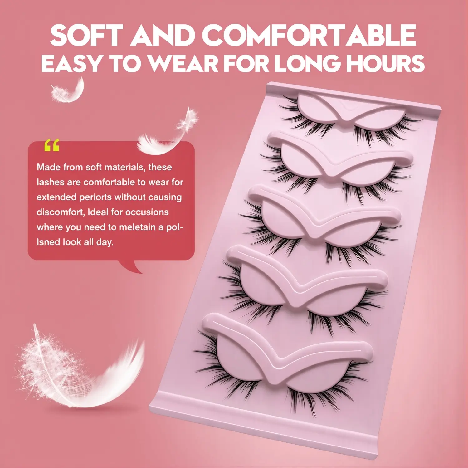 SXZ-04 Platform Recommendation No Glue Magnetic False Eyelash Set Super Light No Glue Self-Adhesive Dense Style European and Japanese Natural Realistic Eyelashes 1/3/5/7 Pair