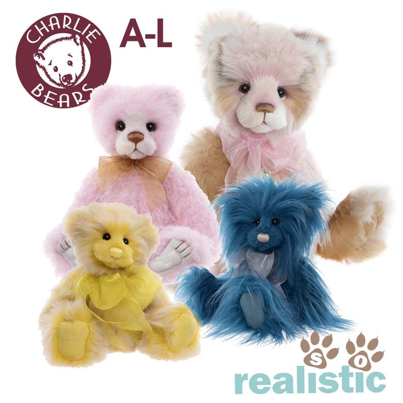 Charlie Bears Collectable Premium Plush Teddy Bears Names A - L 0