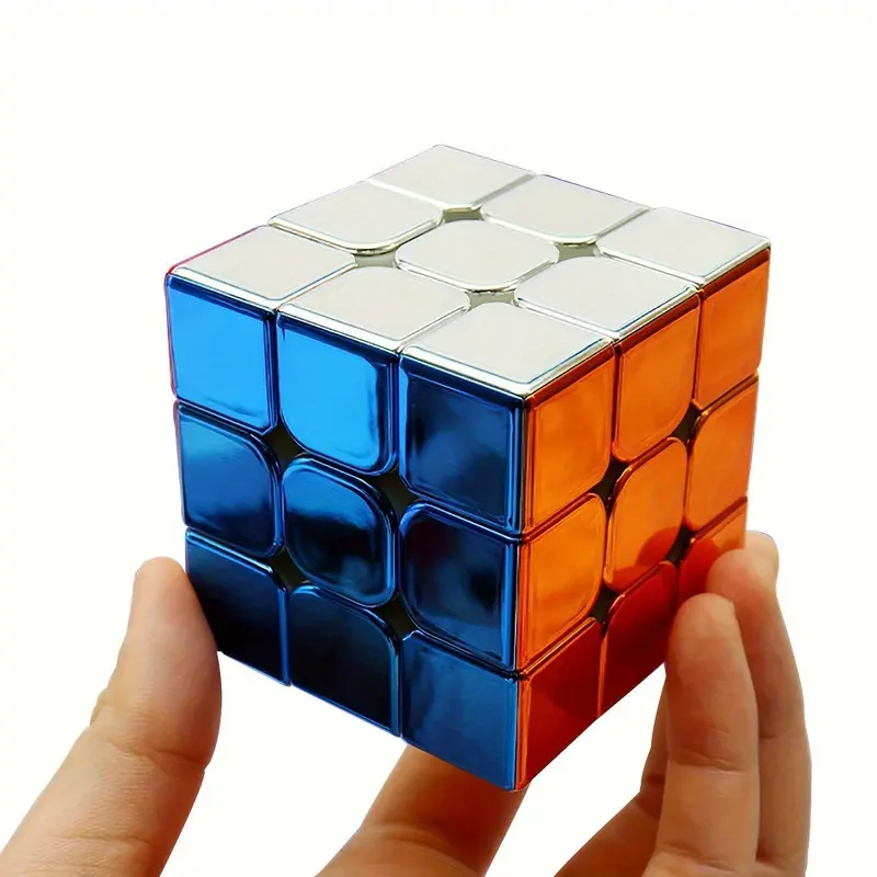 [Mirror Surface Speed Cube] 3x3 Mirror Surface Speed Cube - Original Stickerless Magic Cube - Shiny Puzzle Game and Brain Teasers Toy 0