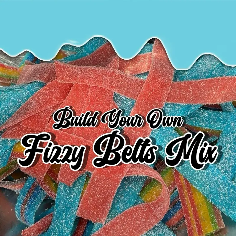Sugar Rush Kingdoms Bursting Belts Mix 100grams of each flavour Candies