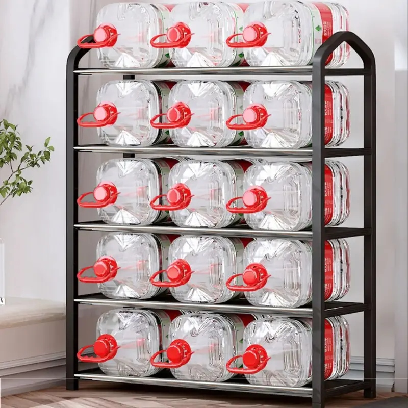 5-Tier Heavy Duty Shoe Rack Organizer - No Tools Required Assembly, Holds 20 Pairs - Space Saving Storage Unit for Hallway, Closet & Entryway (Black, Sturdy Metal Frame) 8