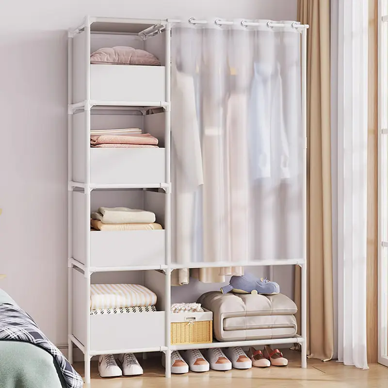 AceHome Portable Metal Closet Bedroom Cabinet 3