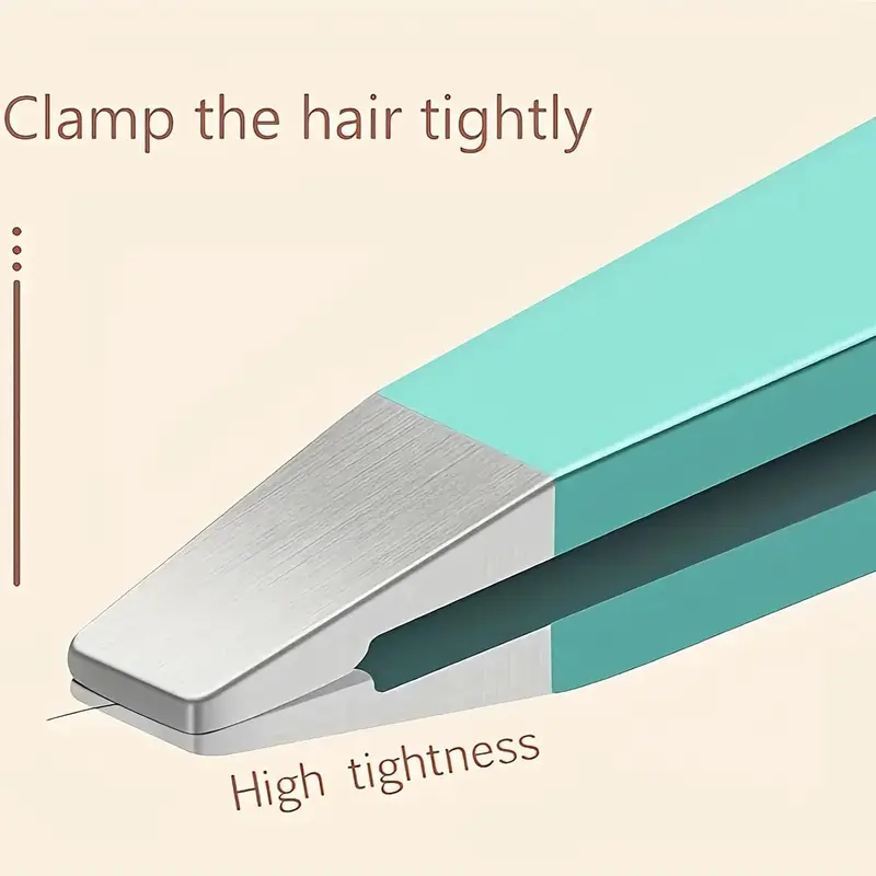 Mini Portable Eyebrow Tweezers Set Professional Stainless Steel Outdoor Travel Tweezers Slant Tip and Pointed Precision Eyebrows Tweezers Very Precision for Facial Hair Removal 4