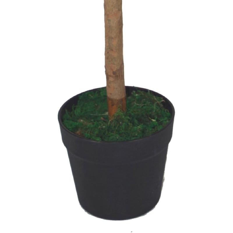 Pair of Artificial Bay Topiary Ball Trees, Green, 90cm (3ft) 2
