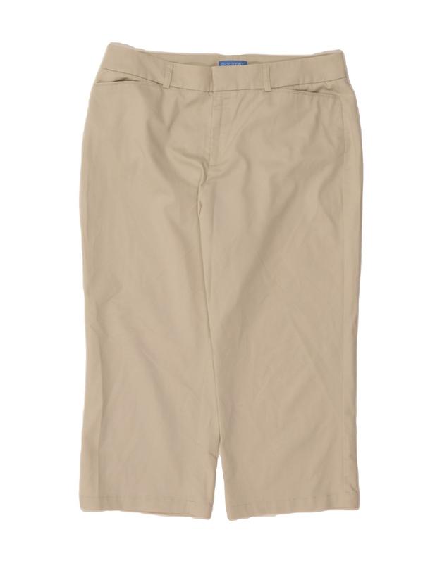 Pre-Owned Vintage DOCKERS Womens Straight Capri Trousers US 14 XL W34 L22 Beige Cotton 1