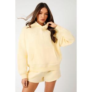Kaiia KTL Logo Oversized Hoodie Lemon Frosting