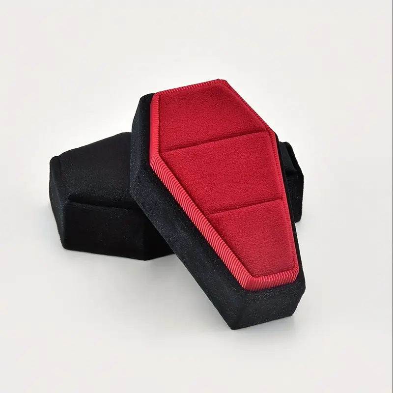 MILAN GOLD  Vintage Velvet Jewelry Box in an Elegant Octagonal Design - Made of Soft Fabric and Featuring a Snap Closure. It's a Great Organizer for Earrings, Rings, and Necklaces. A Charming Christmas Present for Women like Moms and Girlfriends, Acting a 1