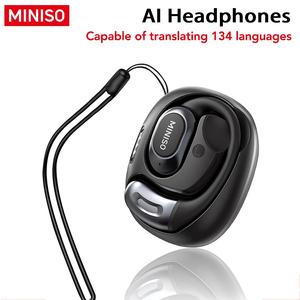 MINISO MS156 Open-ear Wireless Earphones, HiFi Sound Wireless Translation Headphones for Sport, Long Battery Earhooks Headset, Boyfriend Gift, Light Weight Earbuds, Earbuds Translator, Electronic