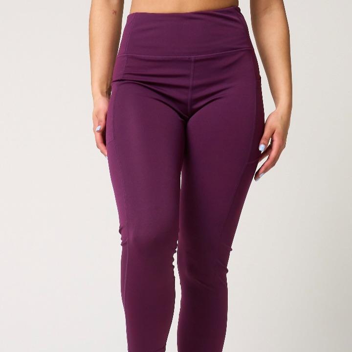 Women’s High Waisted Seamless Compression Leggings with Pocket for Gym & Yoga - UK Sizes 6-16 1