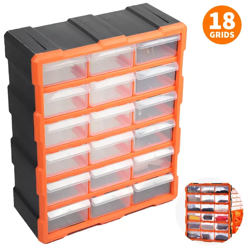 DIY Storage Organizer Unit Small Parts Craft Box Stationary Cabinet Multi Drawer 1