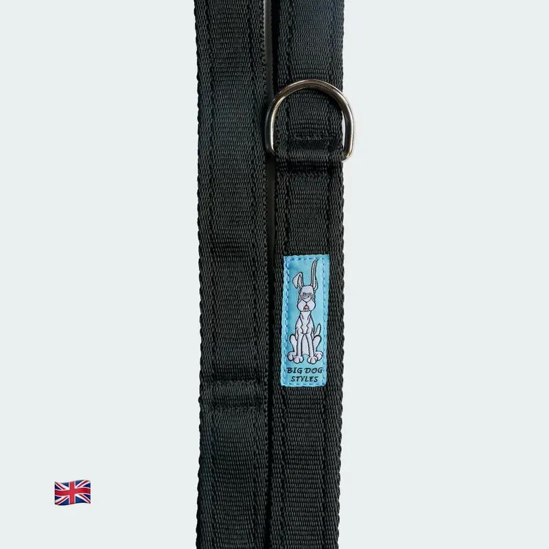 Multi-handled Dog Lead - Black 1