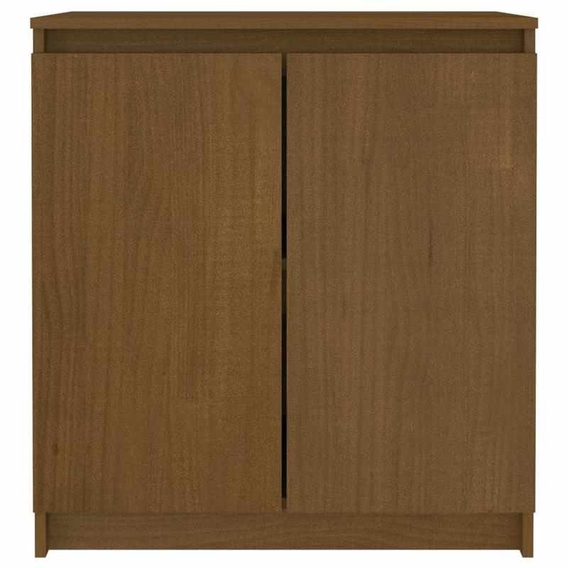 Solid Pine Side Cabinet in Honey Brown, 60 x 36 x 65 cm - Compact and Stylish Storage Solution 2