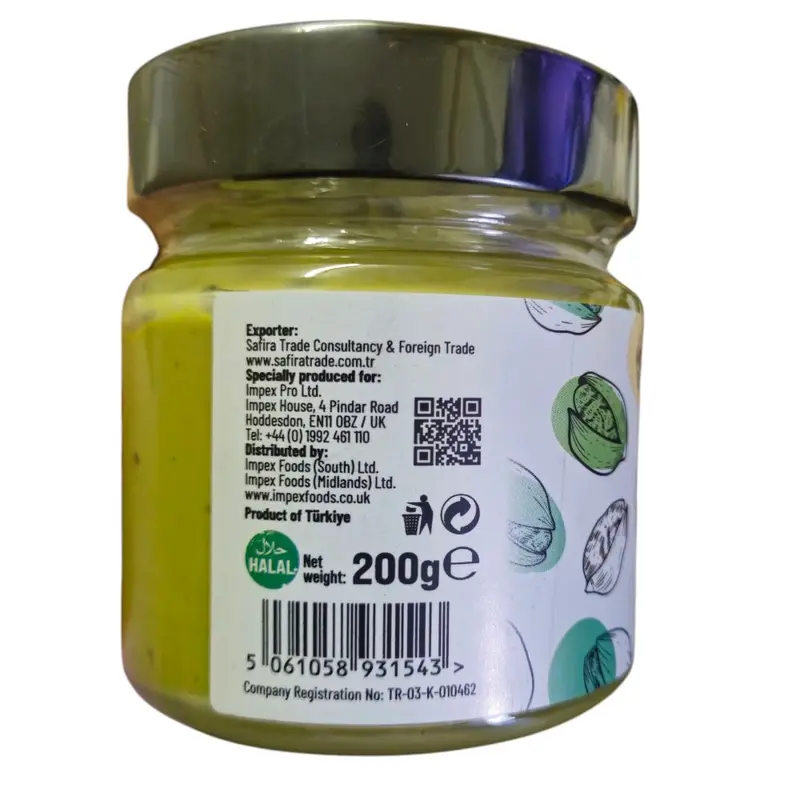Favorelli Pistachio Cream 200g. Halal Kunafah Spread. Suitable For Vegetarians. 2