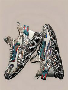 Men's Letter Print Lace Up Chunky Sneakers, Sporty Comfortable Athletic Shoes, Basketball Shoes, Jogging Shoes, Workout Sneakers, Breathable Running Sneakers, Running Trainer, Knitted Running Shoes, Sports Sneakers, Stylish Sneaker