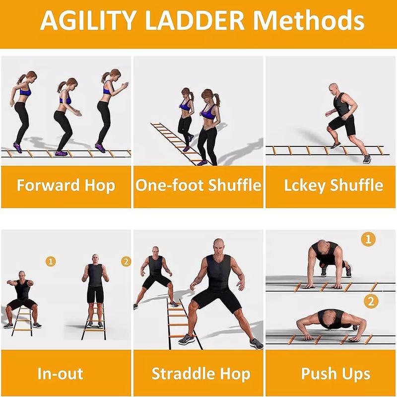 Speed Agility Fitness Training Ladder Soccer Sports Footwork Practise UK Stocks 3