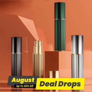 Refillable Perfume Bottle, Portable Empty Perfume Atomizer Pump, Mini Pocket Size Perfume Bottle for Men and Women