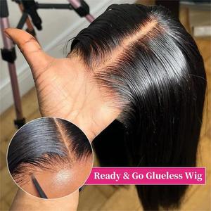 Bling Hair 30 32 Inch Smooth Straight Human Hair Ready To Wear Preplucked Straight Human Hair Wigs 5x5 Wear and Go Lace Closure Pre Cut 6x4 Lace Closure Wigs Bling Hair