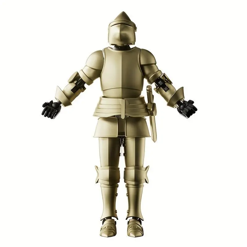 Action Figure Of NeslGenc Dummy-13 Armored Robot, T13 Multi-joint Figure, Knight Figure Desktop Toy With Weapons And Shield 1