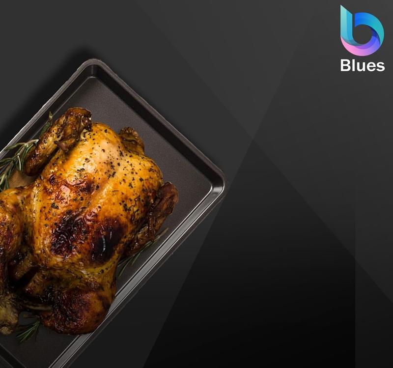 Non Stick Baking Trays for Oven Non Stick, Set of 3 Baking Trays, Baking Sheet, Oven Trays, Cooking Tray, Baking Tray,(32x23x1.5 cm) 1