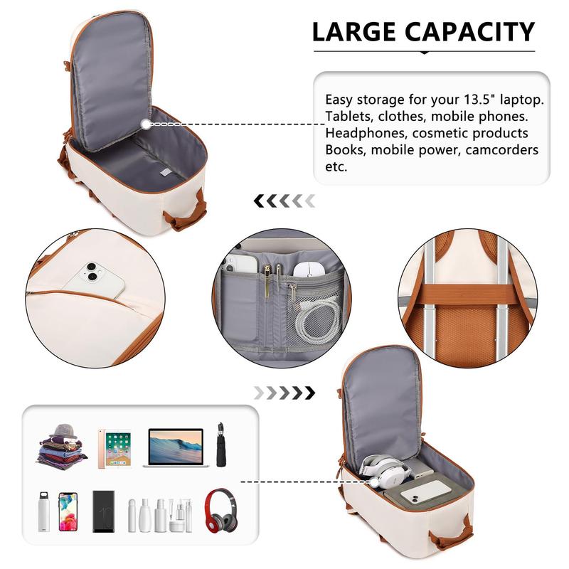 Cabin Bag 40x20x25 for Ryanair - Underseat Travel Carry-On Backpack, 20L Cabin Size 4