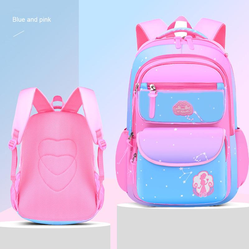 Product Introduction of Kid Girl Backpack School Bag Pink Blue Purple For Teenagers Backpack Waterproof Girl Schoolbag Kawaii Cute Primary BookBag 1