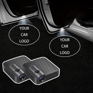 Car Door Step Light with Logo Projector, 2 Counts Car Door Welcome Light, Durable Car Door Light Projector, Step Lights, Logo Projector, Car Projector Lights