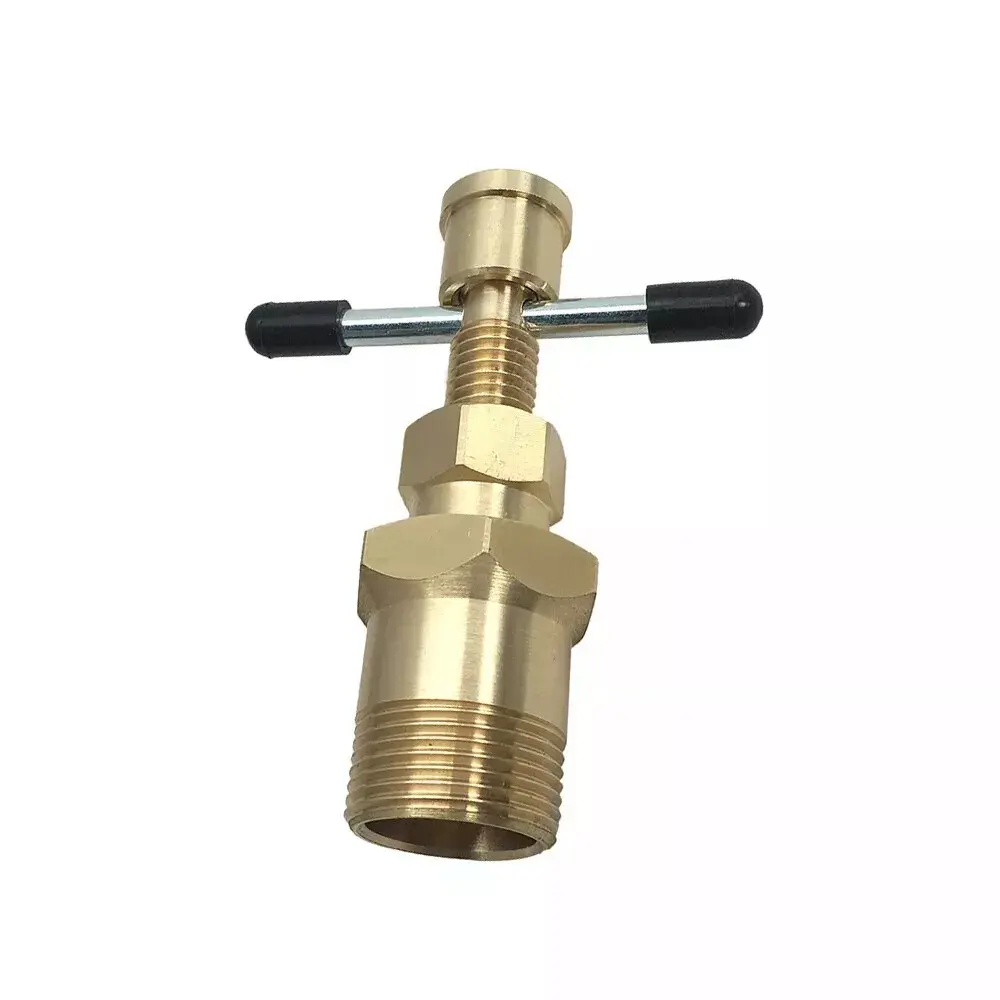 Olive Remover Tool, 15mm & 22mm Olive Puller Olive Remover Puller Tool, Not Damage The Pipe Solid Brass Pipe Fitting, Compression Ring Puller Plumbing Tool for Copper Pipe