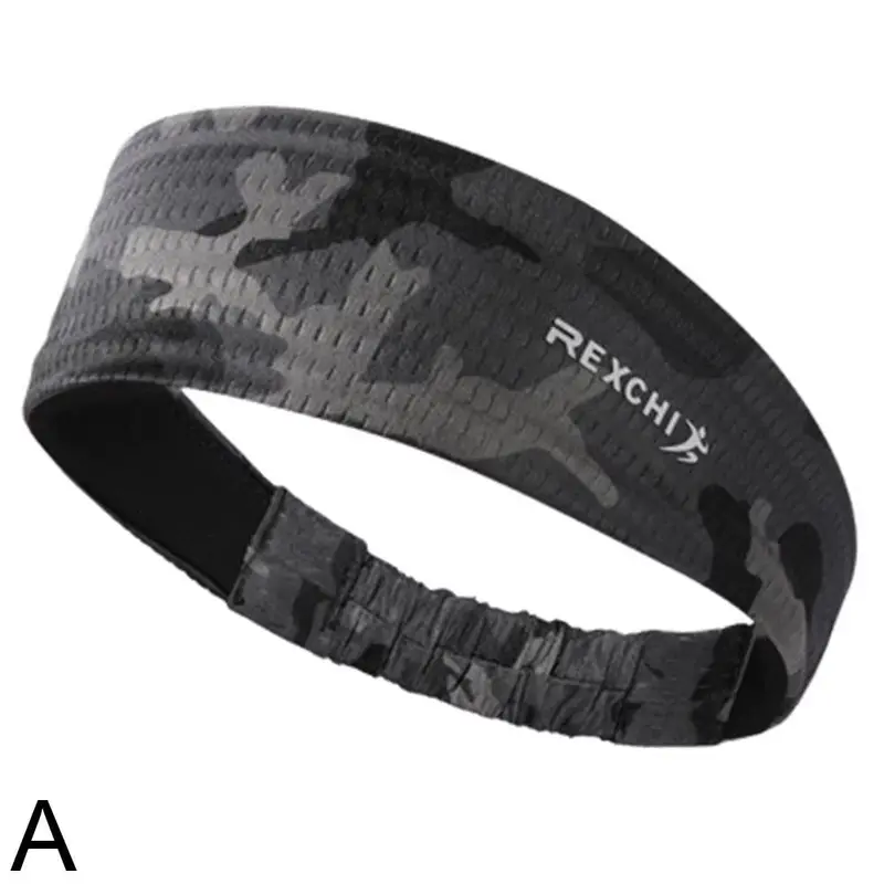 Sports Headband for Men, Outdoor Cycling, Ice Silk, Breathable Fitness, Running, Basketball, Sweat Wicking and Absorbent He Q5J6 4