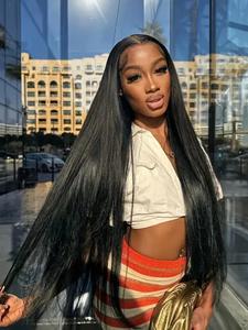 4x4 HD Lace Front Straight Human Hair Wigs PrePlucked 4x4 Closure Wig Brazilian Straight Lace Frontal Wig