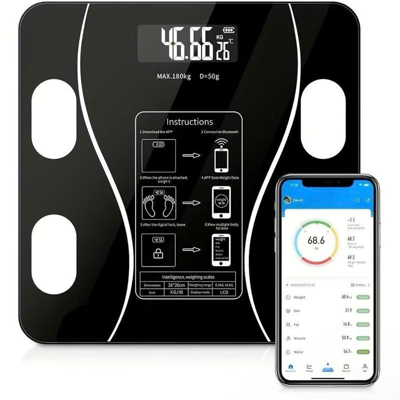 Body Fat Scale 180kg Bluetooth Smart BMI Digital Bathroom Wireless Weight Scales Christmas Gift 0