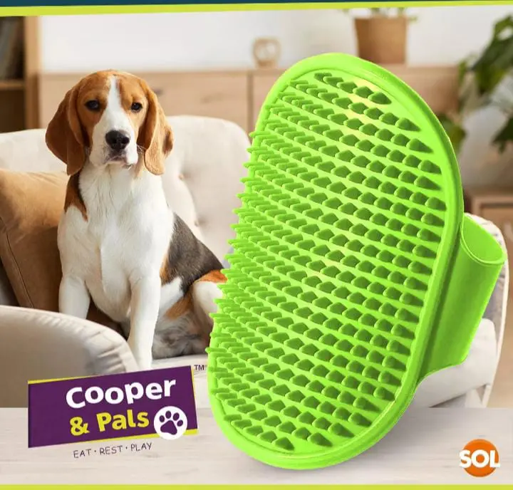Dog Grooming Mitt Pet Glove Brush | Cat Fur Hair Remover Deshedding Hand Massage 5