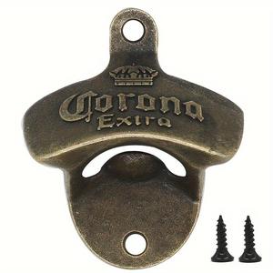 Vintage Wall Mounted Bottle Opener, 1 Count Zinc Alloy Bottle Cap Remover with Screws, Easy Install Bottle Opener for Home Bar & Cafe, Utensils, Bottle Opener Whistle, Home Bar Accessories, Shotgun Bottle Opener