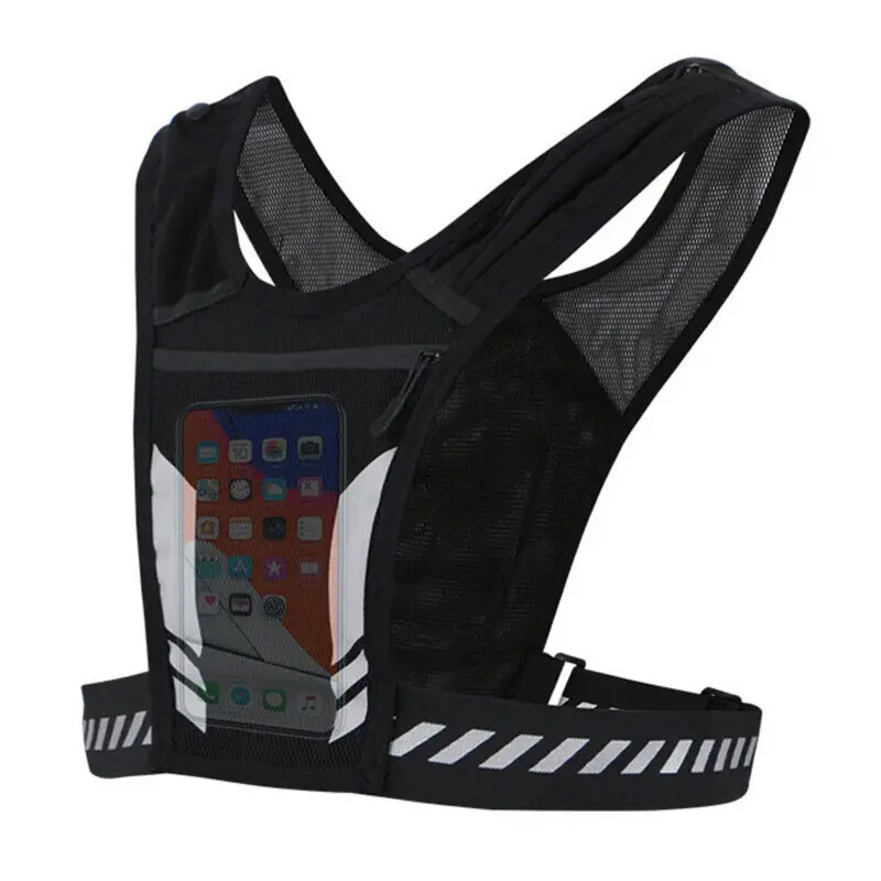 Water Bottle Chest Pack Running Vest Cycling Backpack Phone Breathable Comfort 3