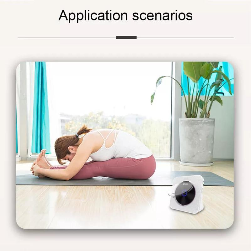 【JY】Retro Bluetooth CD Player with Wireless Speaker & USB-C Charging - Compact Hi-Fi Sound System for Home Office, Bedroom Decor, Aux Input and 20H Playtime, Vintage Music Gifts Audio Portable 7