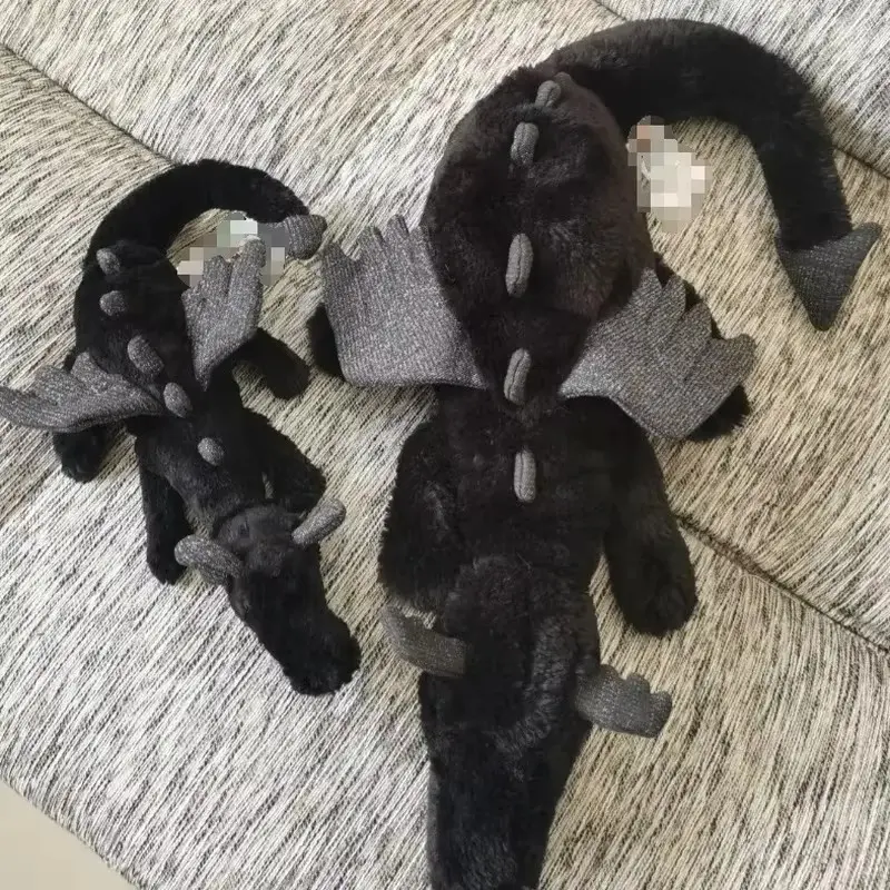 Cat 55/88cm Onyx Dragon Black Dragon Baby Plush Doll Home Bedroom Ornaments Pet Interactive Toys Birthday Gift