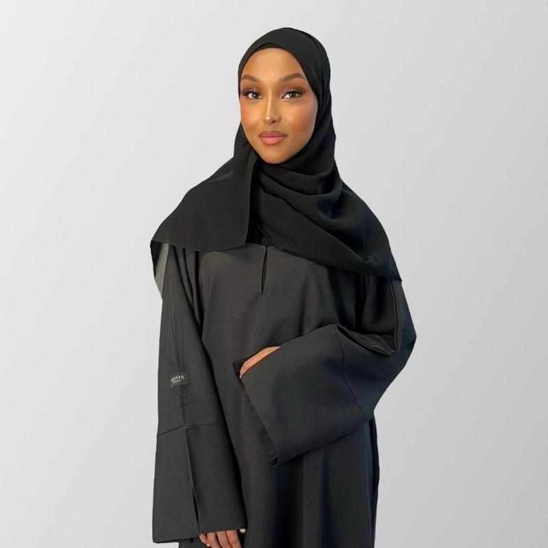 Closed Linen Abaya - Maira 1