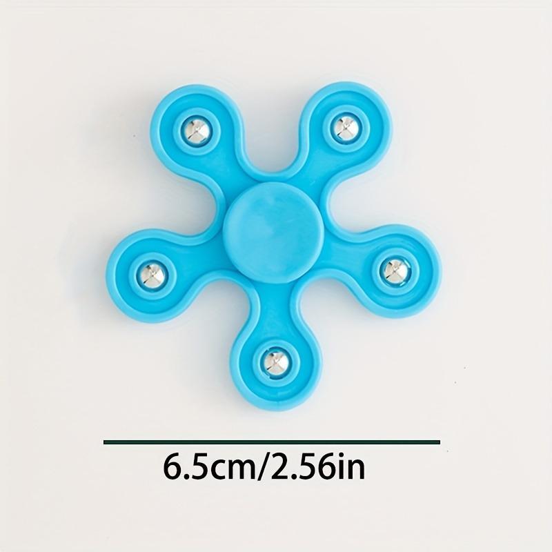 5pcs Colorful Fidget Spinners - Random Color Plastic Hand Spinners for Stress Relief, Party Favors, and Finger Toys, Decompression Toy|Random Color Design|Plastic Fidget Spinner 1