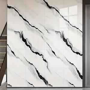 Marble Pattern Wall Sticker, 30pcs/set Self-adhesive Wall Tile Sticker, Removable Wall Decal for Home Kitchen Bathroom
