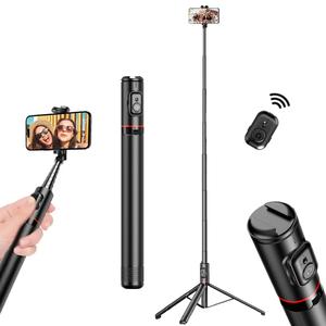 Lightweight & Telescopic Selfie Stick, 72 inch Expandable Cell Phone Tripod, Phone Selfie Stick with Remote, Selfie Stick Tripod Compatible with iOS/Android