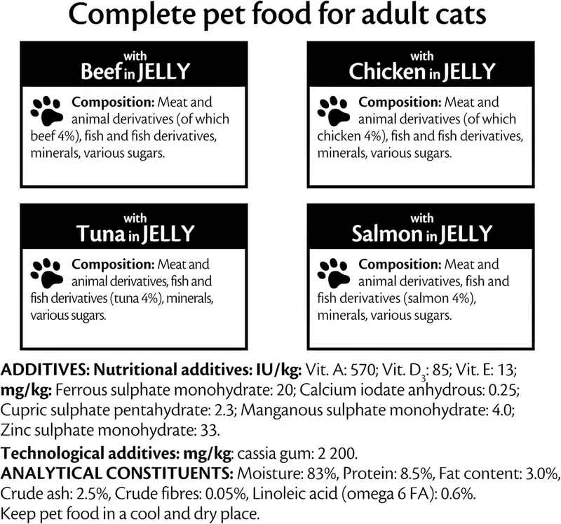 FELIX Mixed Selection in Jelly Wet Cat Food 100g x 80 Pouches – Delicious Variety of Meat and Fish Meals for Adult Cats 5